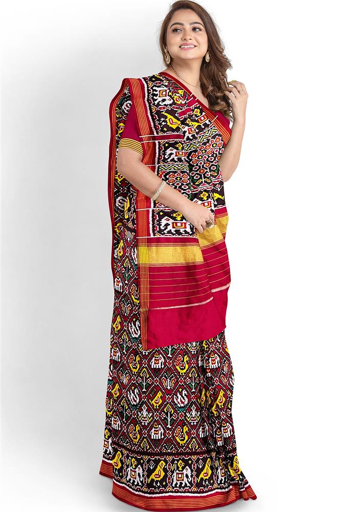 Twill Ikkat Patola Saree