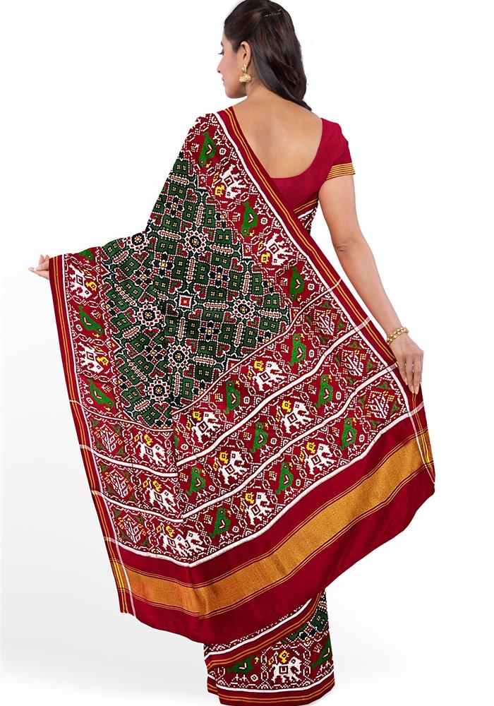 Double Ikkat Patola Saree