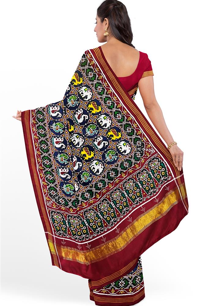 Double Ikkat Patola Saree