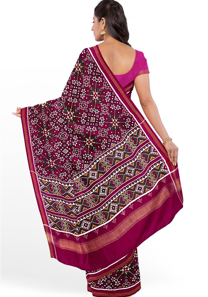 Double Ikkat Patola Saree