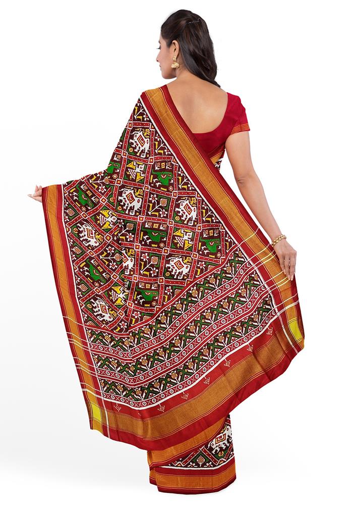 Double Ikkat Patola Saree
