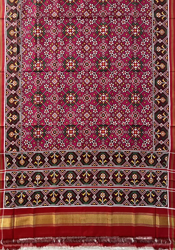 Double Ikkat Patola Saree
