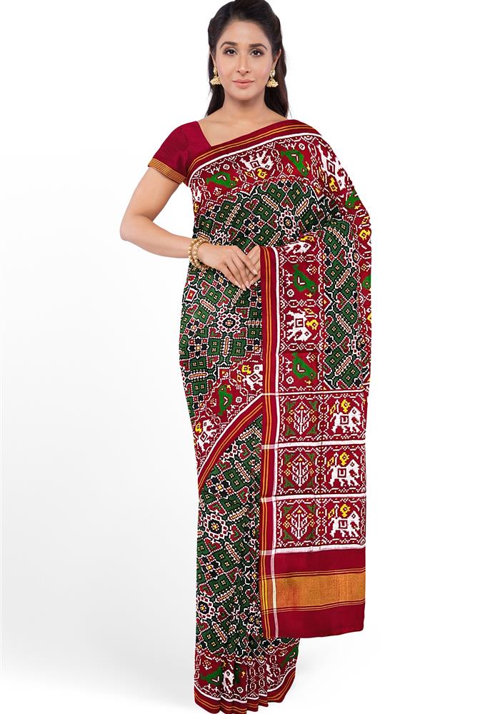 Double Ikkat Patola Saree
