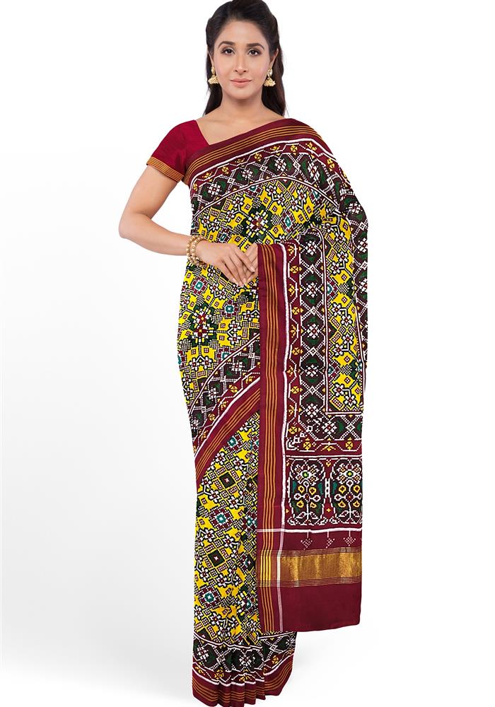 Double Ikkat Patola Saree