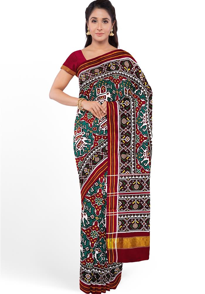 Double Ikkat Patola Saree