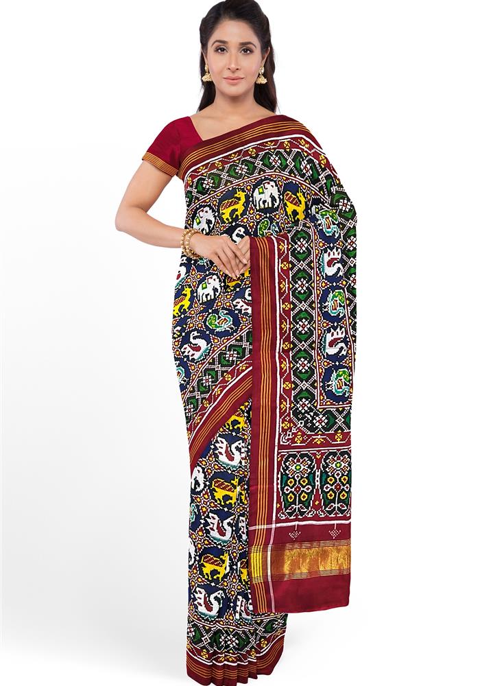 Double Ikkat Patola Saree