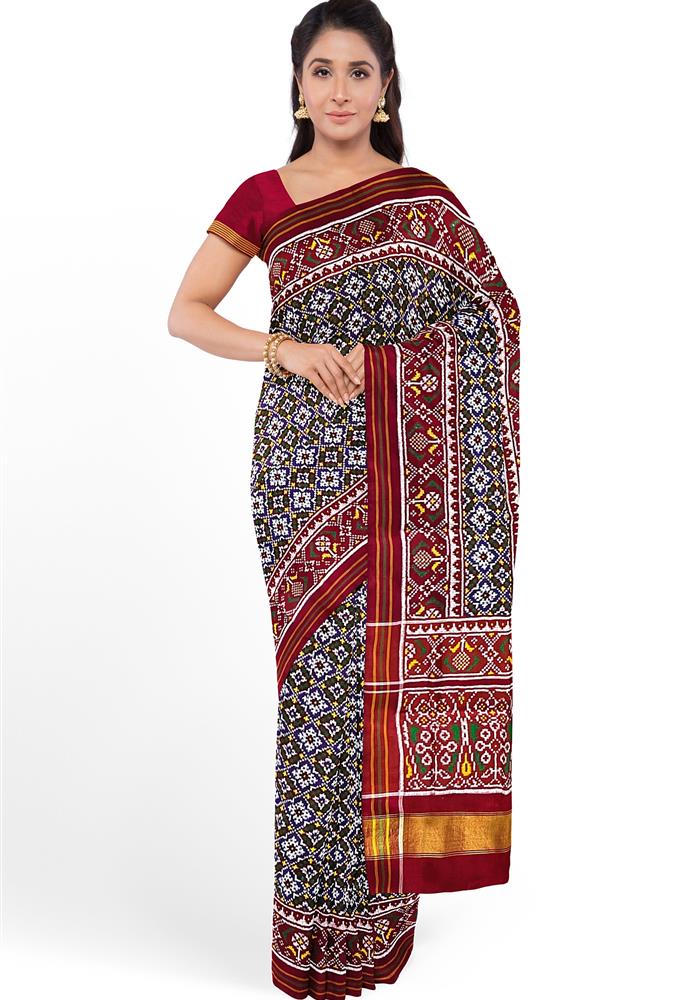 Double Ikkat Patola Saree