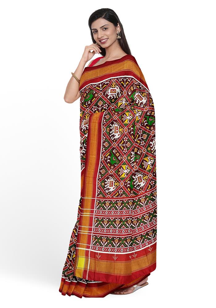 Double Ikkat Patola Saree