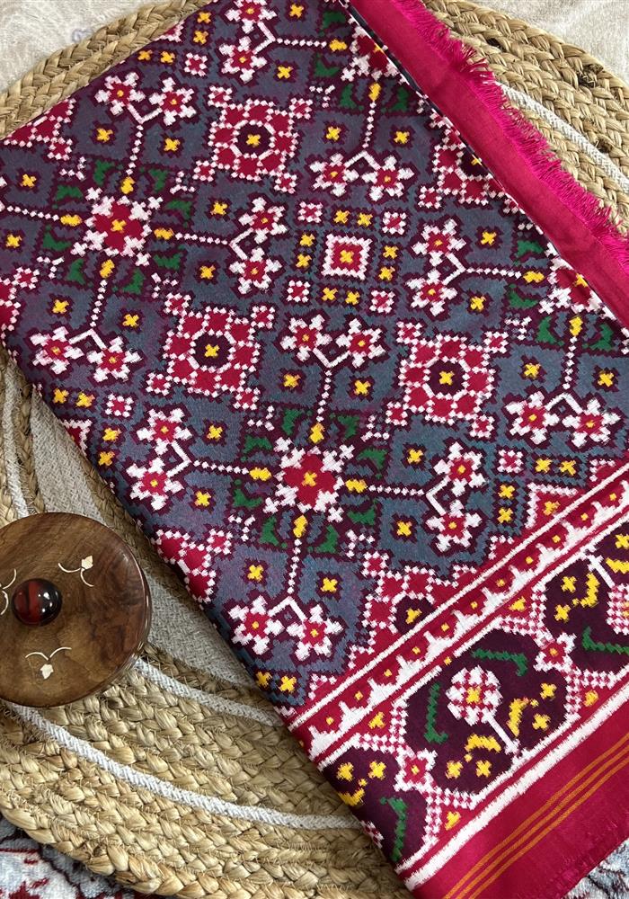 Double Ikkat Patola Saree