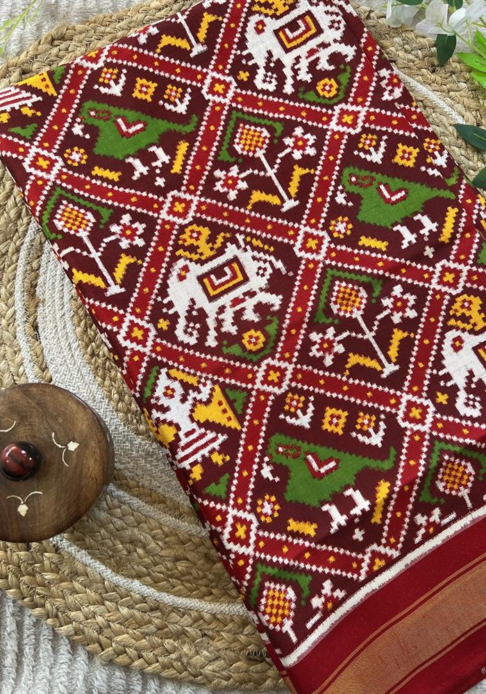 Double Ikkat Patola Saree