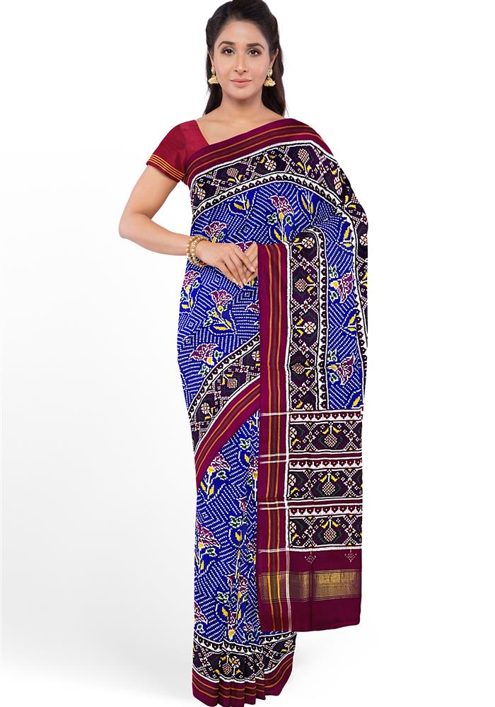Double Ikkat Patola Saree