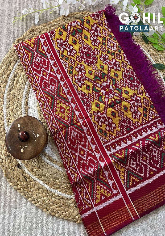 Twill Ikkat Patola Dupatta