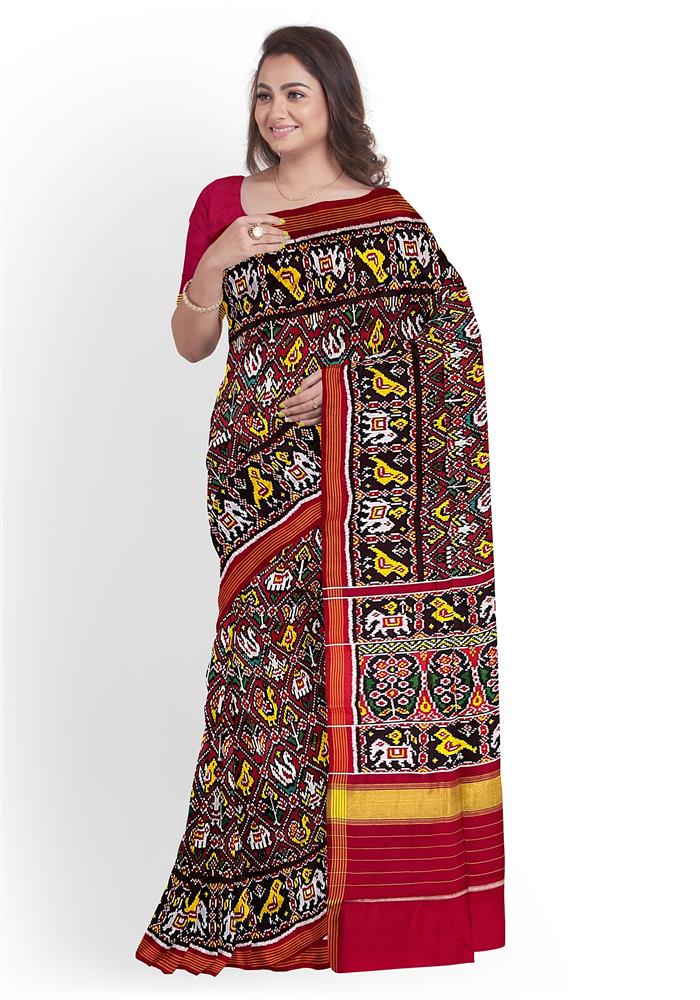 Twill Ikkat Patola Saree
