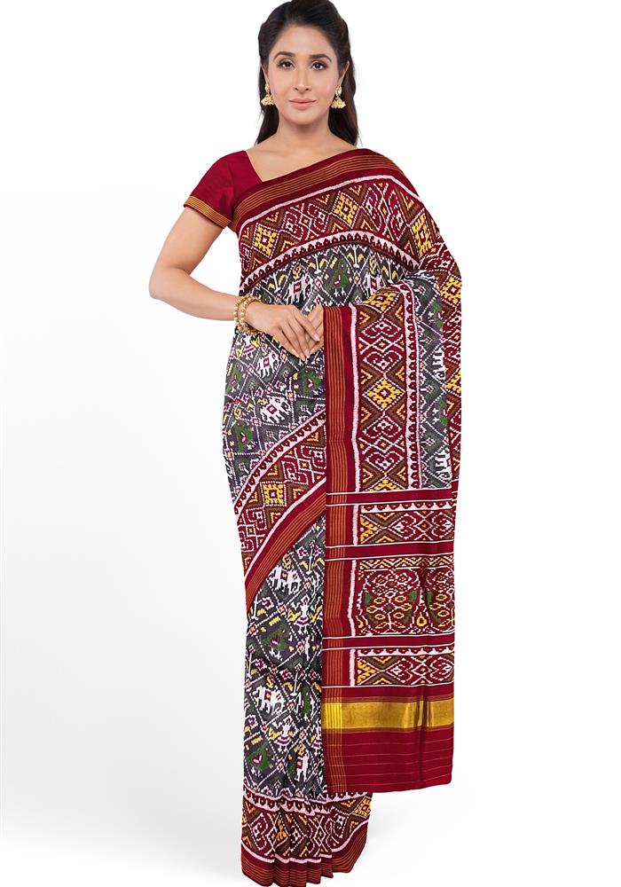 Twill Ikkat Patola Saree