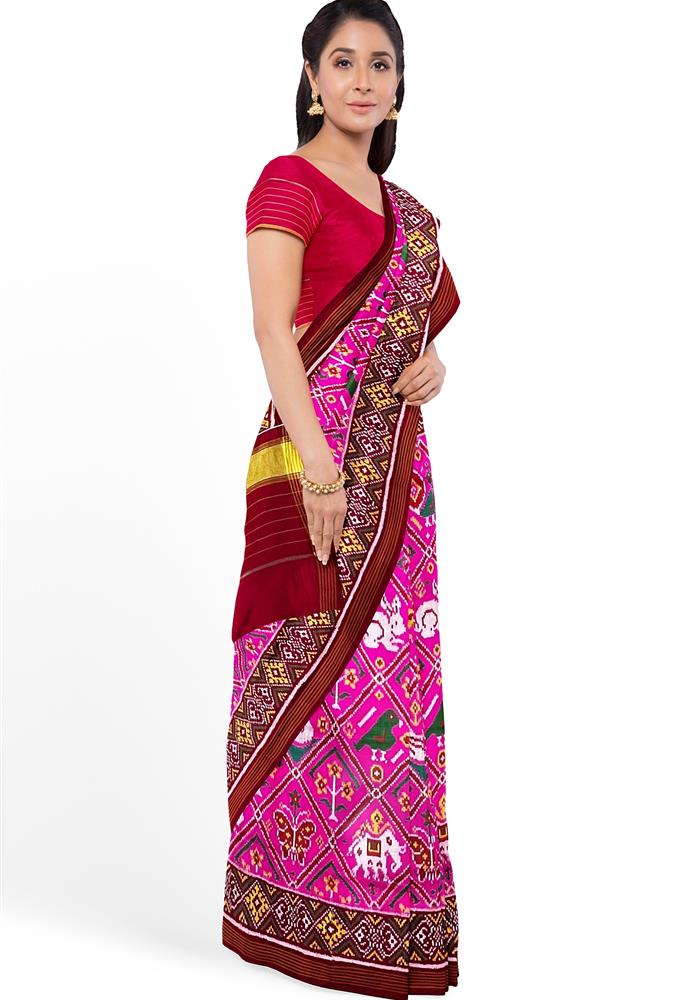 Twill Ikkat Patola Saree